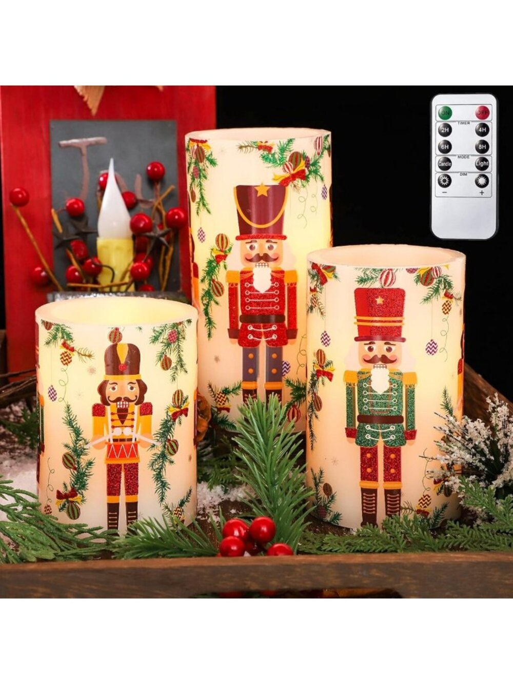 Realistic Flickering Flameless Candles with Timer & Remote - Perfect Holiday